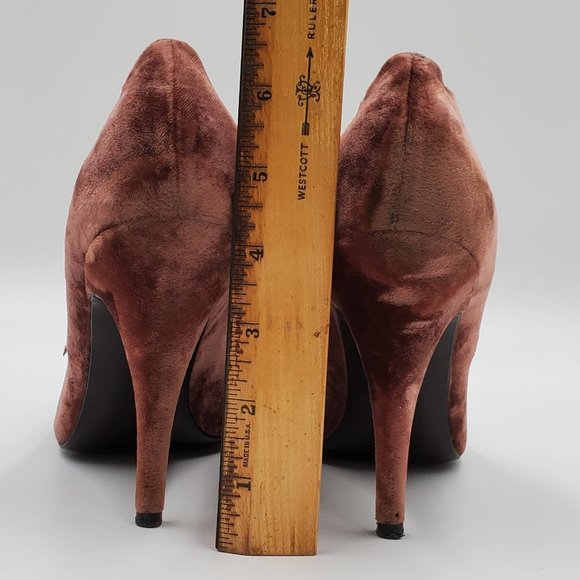 Stella McCartney Crushed Velvet Peep-toe Pumps - Picture 4 of 16